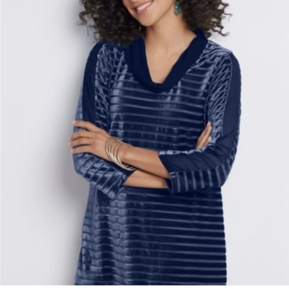 NWT Soft Surroundings Meri Velvet Blouse